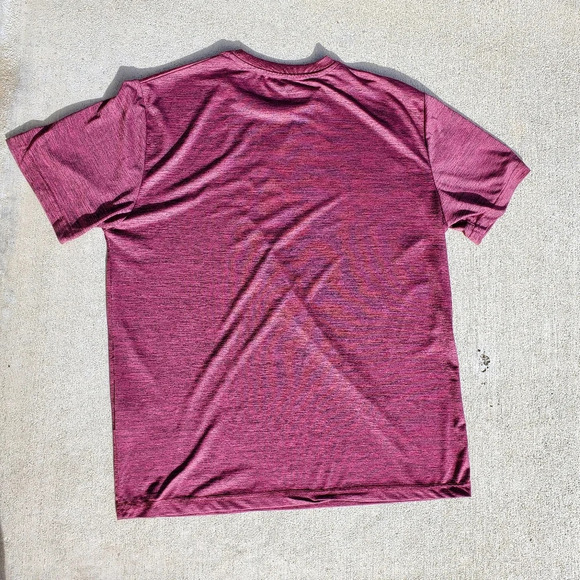 Power Forward Men's Burgundy Athletic Short Sleeve Top Size XL - Picture 10 of 11